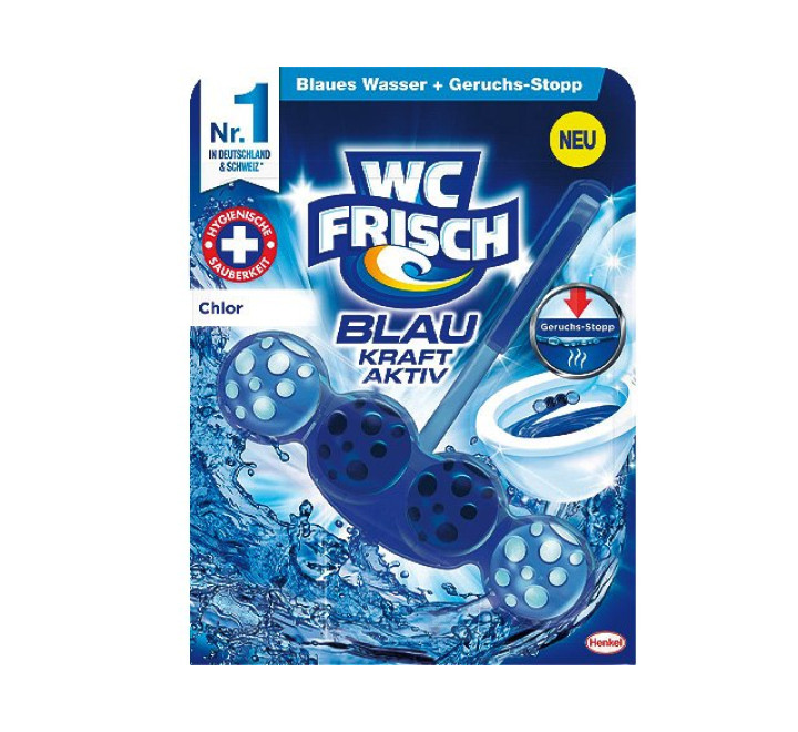WC-Fr.Kraft-Aktiv Blauspüler Ozeanfrische 50g