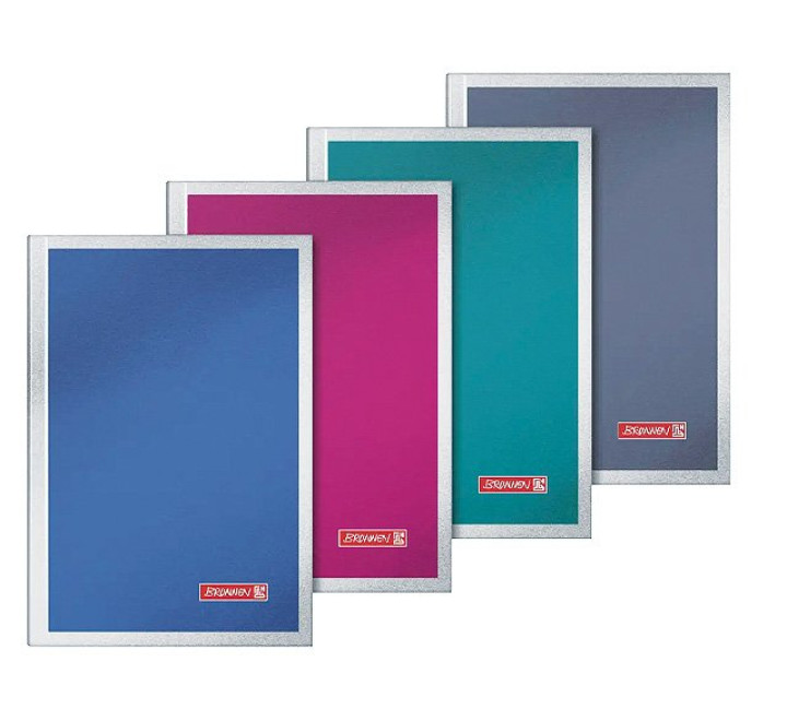 Notizbuch A4 kariert 96Bl Soft Pr Metallic Kladde