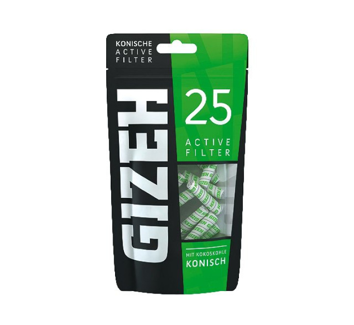 Gizeh Black Konische Active Filter - 6 mm -6 x 25er Tüte