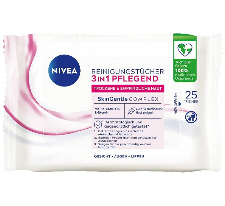 Nivea Reinigungstücher 3in1 trockene Haut