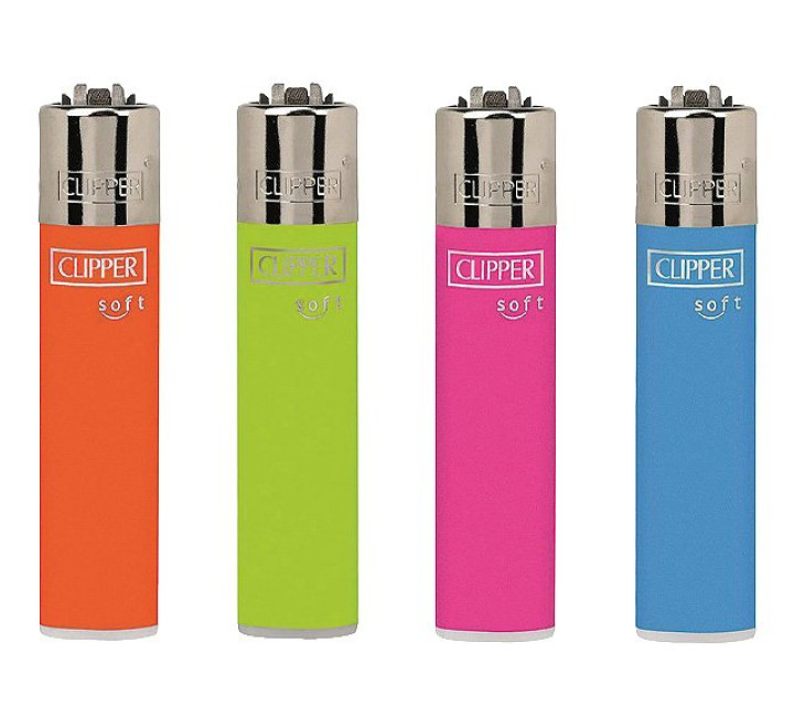 Clipper Feuerzeug "Micro Soft Touch Fluo"
