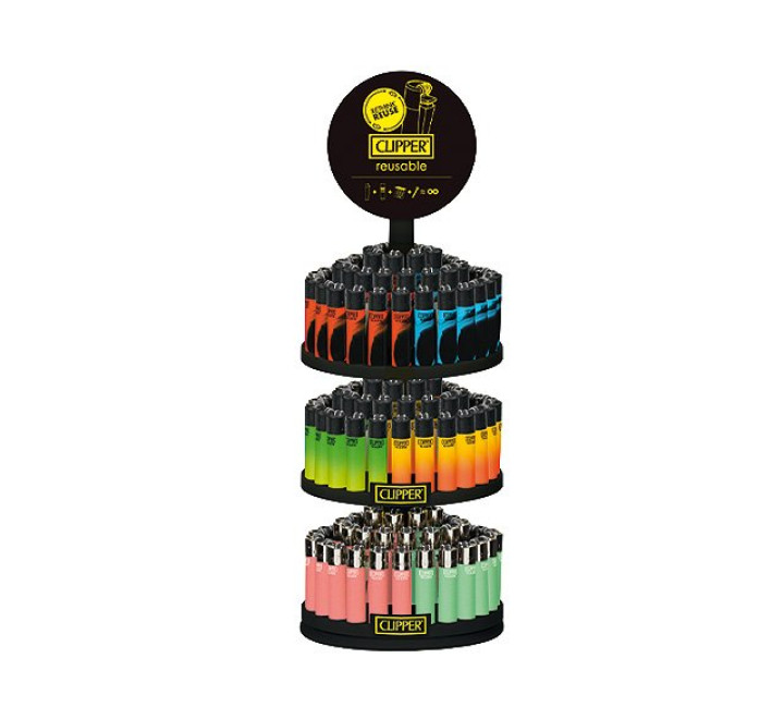 Clipper Feuerzeug Carrousel "Micro Colors"
