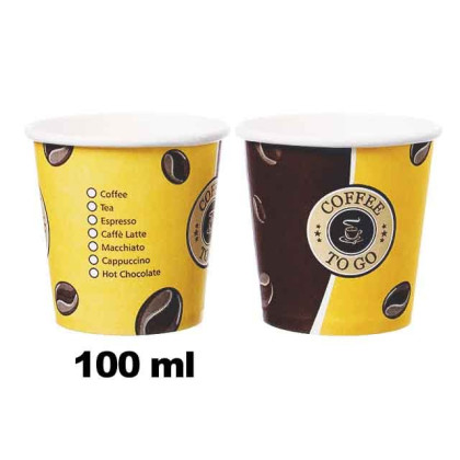 Kaffeebecher Espresso 100 ml braun