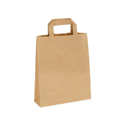 Papier-Tragetaschen 32x+16x44cm   80gr. Kraftpapier