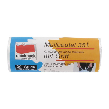 Müllbeutel 35 ltr. 30 Stck. mit Tragegriff