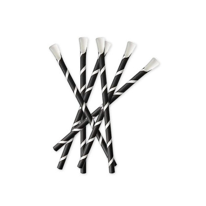 Trinkhalm mit Löffel -Papier Pure - Ø 8 mm -20 cm - 125er Pack