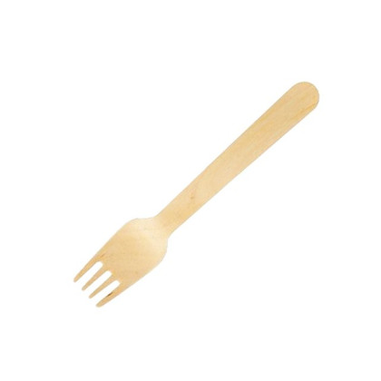 Gewachstes Holzbesteck - Gabel - 16 cm