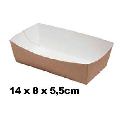 Snackschale Nature - 14 x 8 x 5,5cm - Gr. M