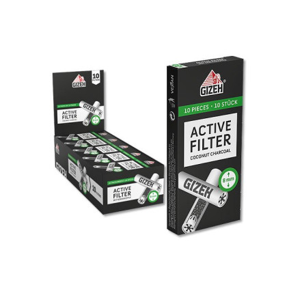 Gizeh Active Filter - 8 mm - 10er Pack