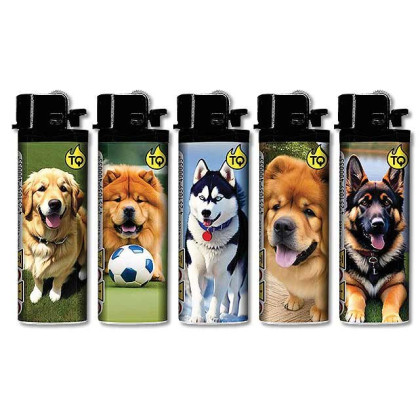 TobaliQ Reibrad Feuerzeug "Favorite Dogs"