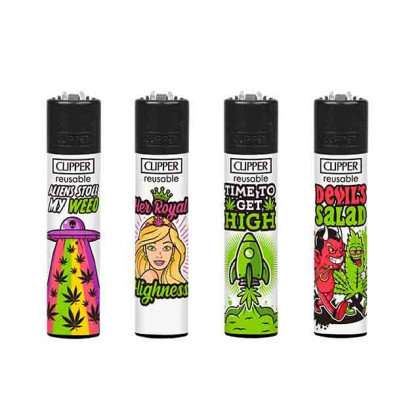 Clipper Feuerzeug "WEED SLOGAN 8A"