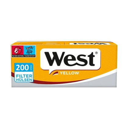 West Yellow Zigarettenhülsen 200er
