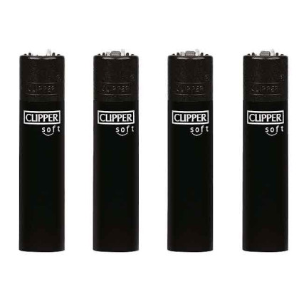 CLIPPER Feuerzeug "Soft Touch & Black Cap"