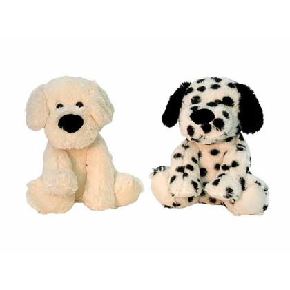Plüsch-Hund "Bruno" - 24 cm - beige u. gepunktet