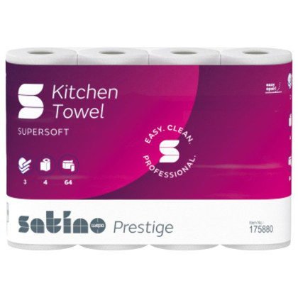 Satino Prestige Küchenrolle, hochweiß, 3-lagig