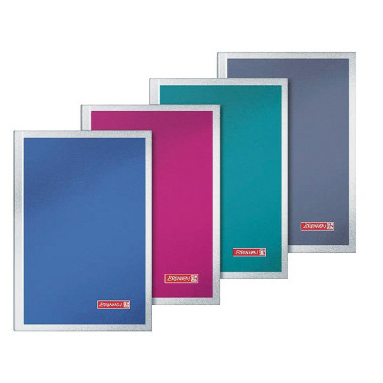 Notizbuch A4 kariert 96Bl Soft Pr Metallic Kladde