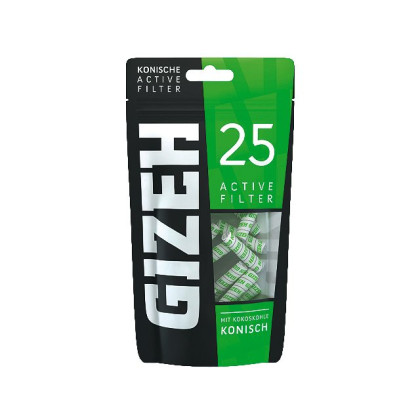 Gizeh Black Konische Active Filter - 6 mm -6 x 25er Tüte