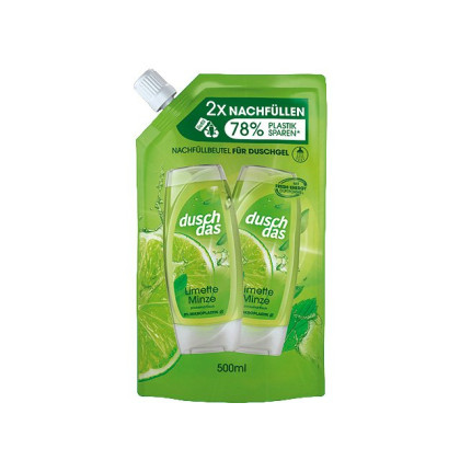 Duschdas Duschgel Limette & Minze Nachfüllbeutel 500ml