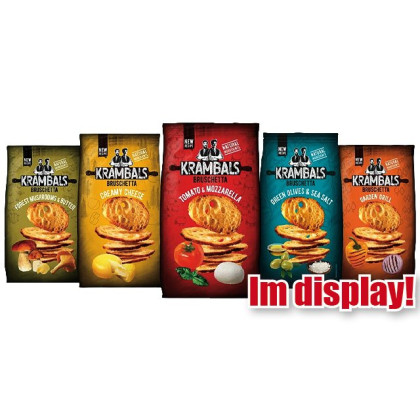 Krambals Bruschetta Display 5-fach- je 6 sortiert  70g