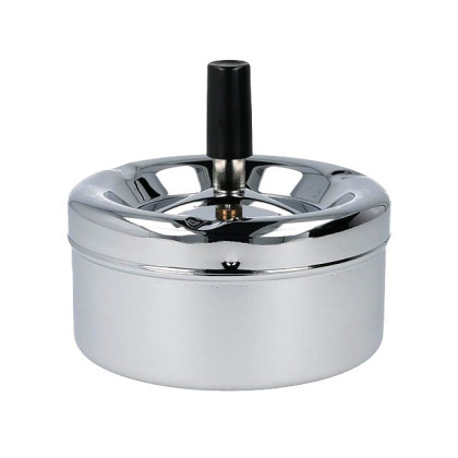 Aschenbecher chrom 11 cm