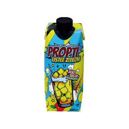 PROPTI Eistee Zitrone 500ml ohne Zucker  PFANDFREI