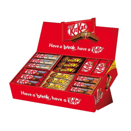 Nestle Sonderdisplay KitKat/Lion 6 fach sortiert