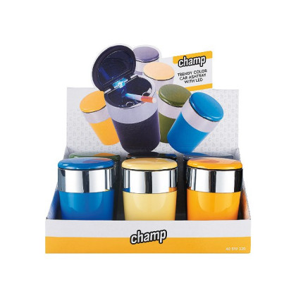 Champ 2GO Aschenbescher LED "Retro Colors"