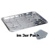 Alu-Grillschalen BBQ - 43 x 22,5 x 3cm - 3er Pack
